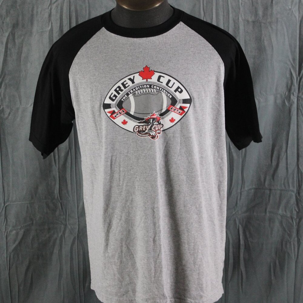 CFL Shirt - 20025 Grey Cup Football Logo 2 Tone - Men's Extra-Large